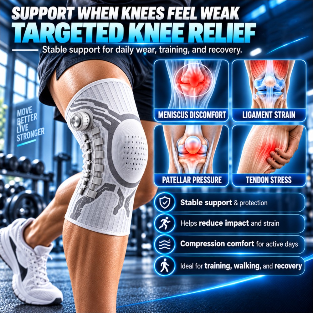 Adjustable Smart Knob Knee Bra - огляд і ціна Compression Sleeve Calf