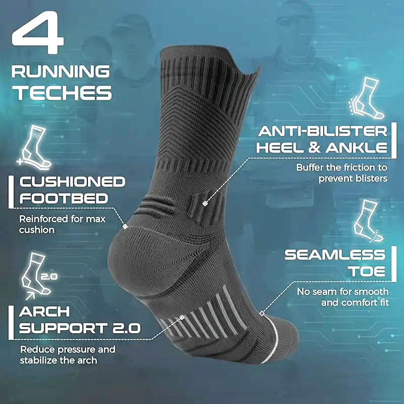 1/5 Pair Men Towel Bottom Bask - огляд і ціна Athletic Sock Cushion